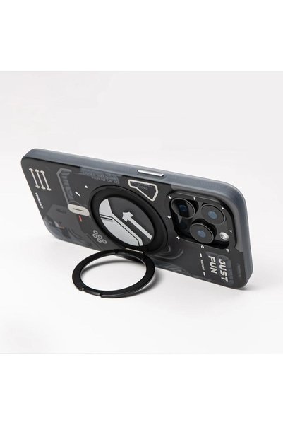 Youngkit iPhone 16 Pro Max STARSHIP Series XJzhj Back Case Magsafe 360° Rotating Stand