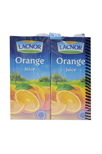 Lacnor عصير برتقال 100% طبيعي، عبوة 4×1 لتر
