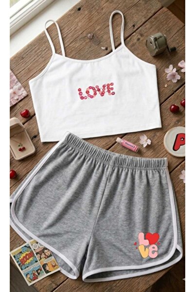 PEMBİŞ HOMEWEAR Natural Pamuk süprem crop basic
