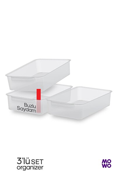 Mowo Home 3 Adet 3 Lt. Buzdolabı Düzenleyici, Mutfak düzenleyici, Banyo Düzenleyici, Organizer, Saklama Kabı