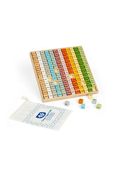 BIGJIGS Toys Wooden multiplication table - Scandi