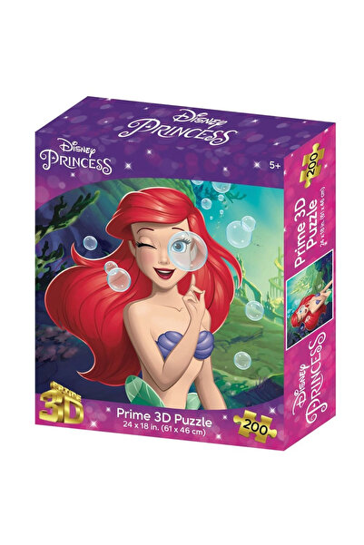 teknoparkx Prime 3D Disney Princess Deniz Kızı Ariel Puzzle 200 Parça URN-GZT...