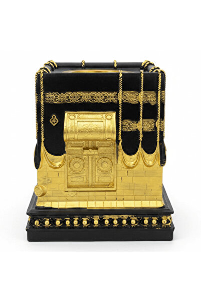 AKDC Black & Gold Kaaba Design Incense Burner | Luxury Arabic Bakhoor Holder ...