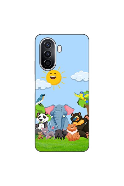 OEM Θήκη συμβατή με Huawei Nova Y70 από σιλικόνη gel TPU με σχέδιο  "Φίλοι τη...