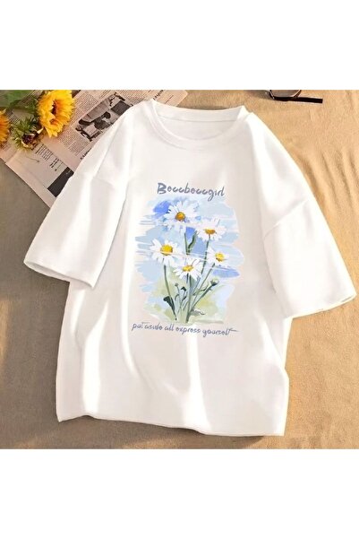 bellanova Unisex Oversize T-shirt με στάμπα Streetwear Άνετη εφαρμογή Daily P...