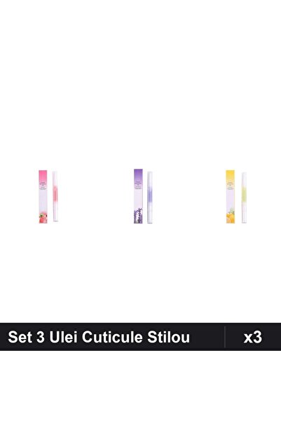 NAİLS Set 3 Ulei Cuticule Tip Stilou - Peach, Lavanda, Lemon - Ingrijire Unghii