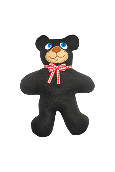 Lucille Craftshop Ursuleț negru din fleece, lucrat manual