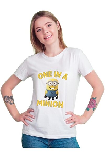 not Unisex Printed Design T-Shirt (One In A Minion)| Round Neck Regular Fit T-shirt