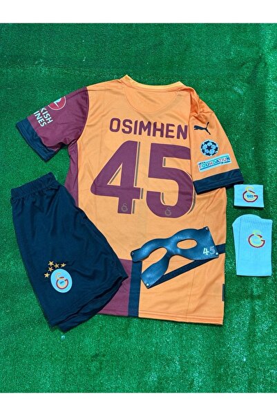 Marka Extra OSİMHEN-45 Gâlâtâ.sârây 24-25 Sezonu 5 Yıldızlı Çocuk Forması MAS...