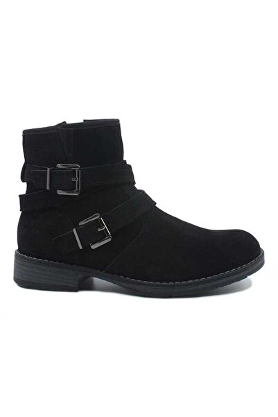 Maria Conti suede ankle boots for women, low heel, zipper closure