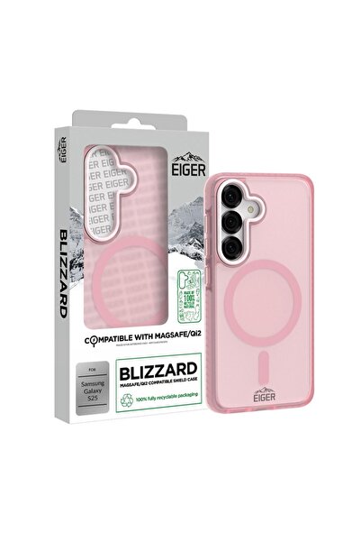 EIGER Husa Blizzard Magsafe GRS Samsung Galaxy S25 Roz