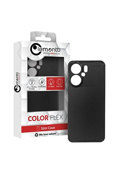 lemontti Husa Carbon Case Flexible Xiaomi Redmi 13C 4G / 13C 5G / Poco M6 / C...