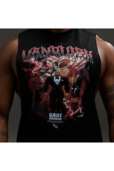 vanquish VQ x Baki: Tricou fără mâneci Black Oliva