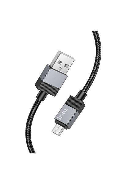 hoco. Cablu USB A la Micro USB Hoco 2.4A 1 m X110 czarny