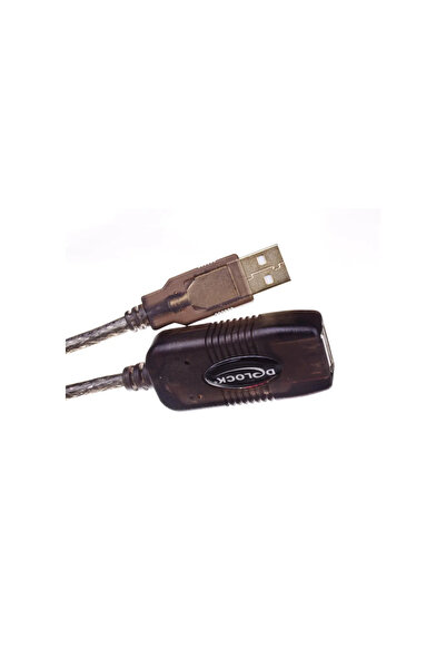 DELOCK USB Verl. A -> A St/Bu 15.00m activ sw