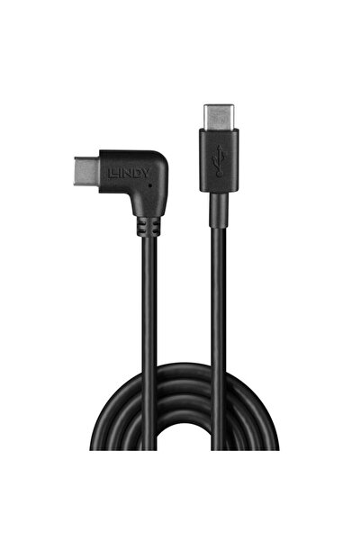 LİNDY USB 2.0 Typ C Kabel, 90¬∞ gewinkelt 1m