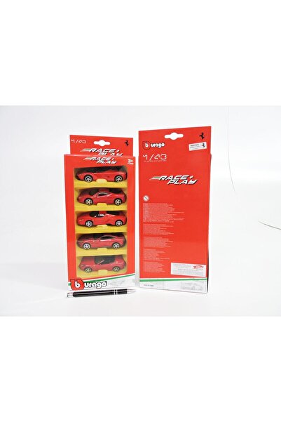 BBURAGO Ferrari Race + Play pachet de 5 1:18