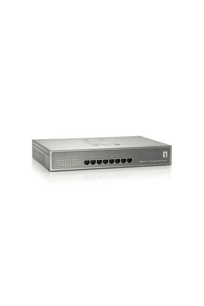 LEVEL ONE Switch PoE+ LevelOne 8xGE PoE negestionat 123W 19 " metalic