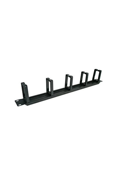Other Organizator cabluri 1U 19 cu bară de trecere, 5 suporturi din plastic, ...