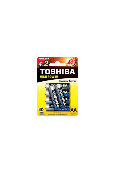 Toshiba Baterie alcalină LR6 / AA 1,5V HIGH POWER /6 buc./