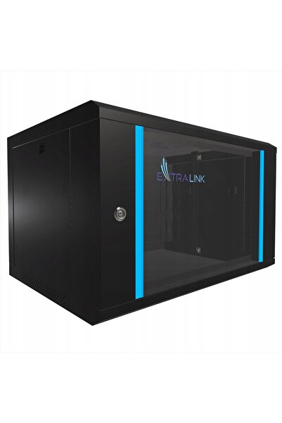 Extralink Szafa LITE 6U 530X400 WALL-MOUNTED RACKMOUNT CABINET BLACK