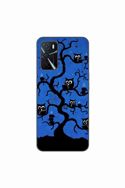 OEM Husa compatibila cu Oppo A16 Silicon Gel Tpu Model Halloween Tree Owls