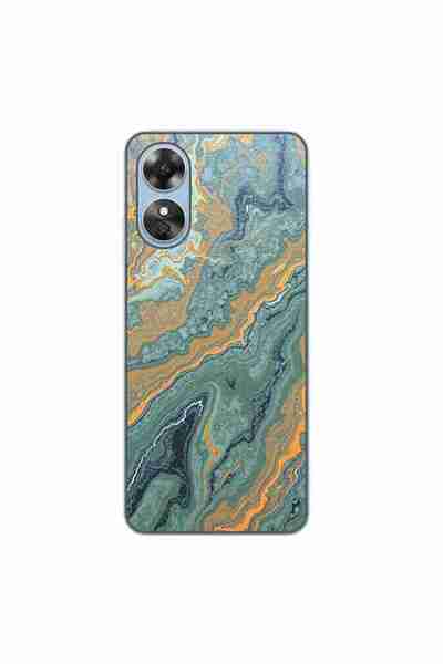 OEM Husa compatibila cu Oppo A17 Silicon Gel Tpu Model Forest Flame Marble