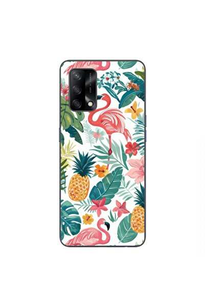 OEM Husa compatibila cu Oppo A74 4G Silicon Gel Tpu Model Tropical Pattern