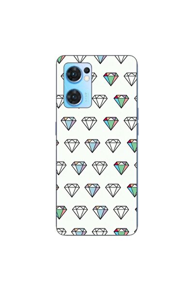 OEM Калъф за Oppo Reno7 5G, силиконов гел TPU, с диамантен десен, прозрачен