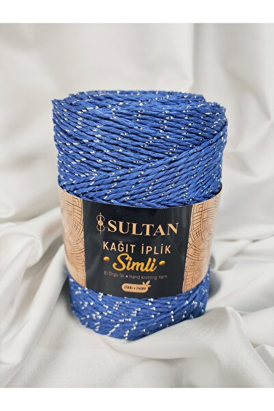Sultan Glitter Paper Yarn Hand Knitting Yarn 200Gr.-240Mt. (1 Piece) - Color:...