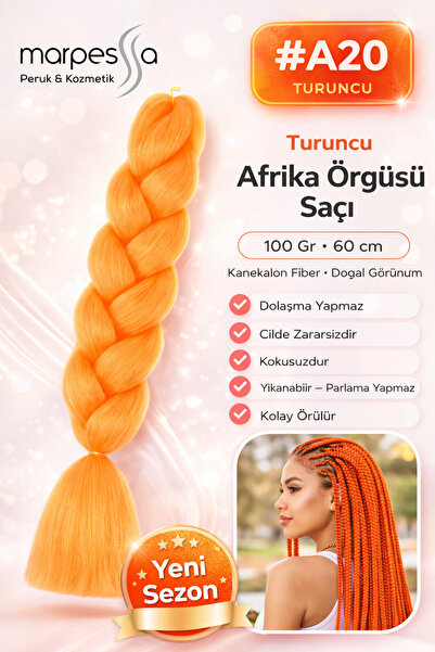 Marpessa Afrika Örgüsü Rasta Ve Box Braid Için Sentetik Saç 100gr