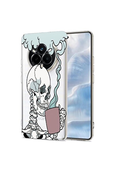 bestcase Husa pentru Realme 14 Pro 5G, BestCase¬Æ Clear Silicon 2MM, Skull, A...