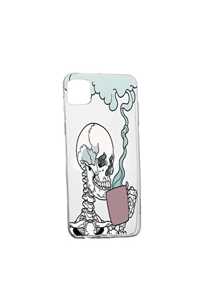 bestcase Husa Silicon Thinking Skull, Compatibila Cu Realme C11 (2021), rezis...
