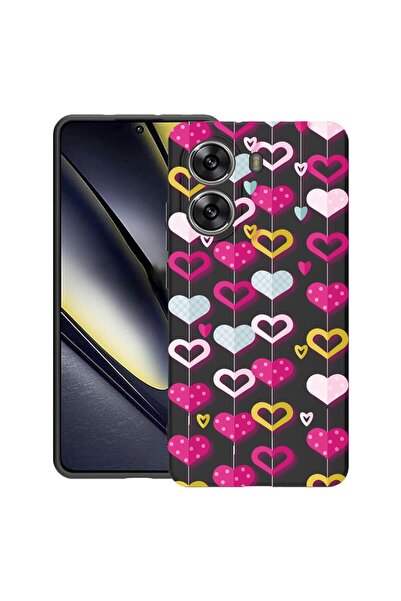 bestcase Husă pentru Poco X7 Pro 5G, Lovely Hearts, Silicon subțire de 0.8MM,...