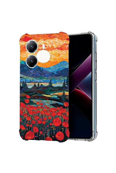 bestcase ¬Æ Husa compatibila Poco X7 Pro 5G, Anti Shock 1.5MM, Poppies in Sun...