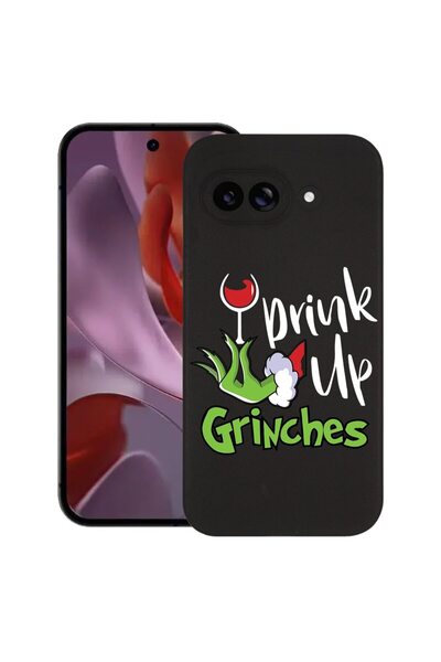 bestcase Калъф за Google Pixel 9a, Гринчове - Впивайте, тънък силиконов 0.8ММ...