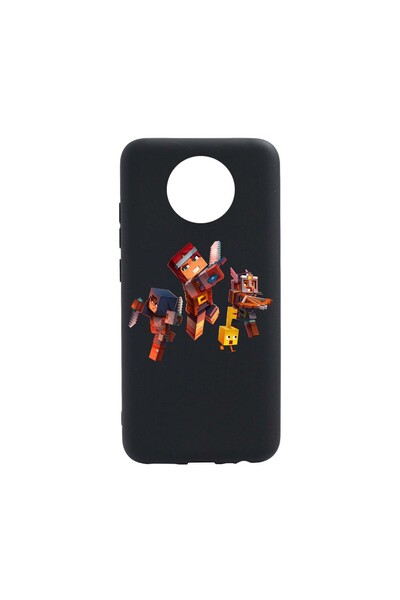 bestcase Силиконов калъф, съвместим с Nokia C20, Minecraft, устойчив на износ...