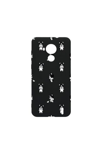 bestcase Тънък силиконов калъф 0.8ММ, съвместим с Nokia C30, с десен Булдог, ...