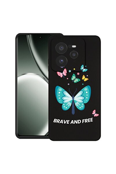 bestcase Калъф за Realme GT 7 Pro с дизайн на пеперуди, TPU матов ултра тънък...