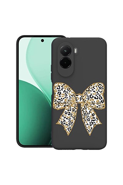 bestcase ¬Æ Husa TPU Ultra Slim Compatibil cu Poco M7, cu Design Leopard Bow,...