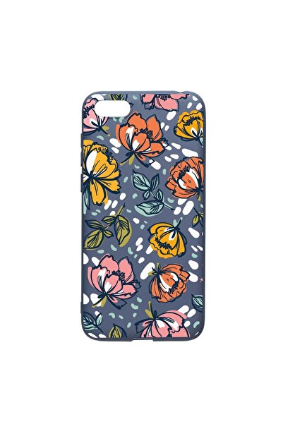 bestcase Силиконов калъф, съвместим с Huawei Y6 Prime 2019, Цветя - Пастелни ...