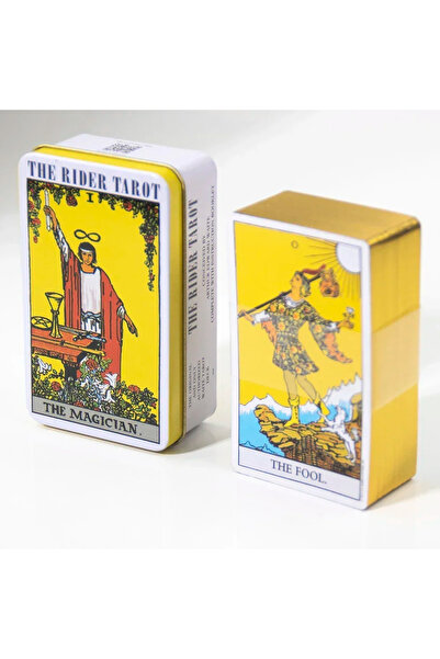 Choice The rider tarot The Rider Tarot with Tin Box Tarot Cards Gilded Edge w...