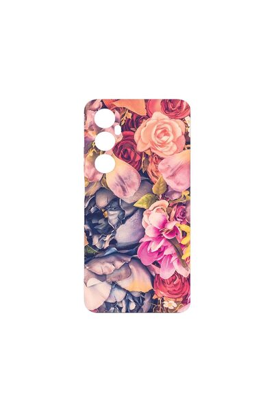 bestcase ¬Æ Husa Slim SIlicon 0.8MM, Compatibila Cu Realme C65, Floral, Prote...