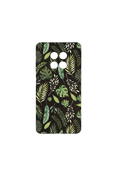 bestcase ¬Æ Husa Slim SIlicon 0.8MM, Compatibila Cu Realme 12 5G, Green leafs...