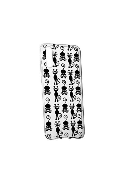 bestcase Husa Silicon, Transparent, Slim, Black Cat, 115, Huawei P20 Plus