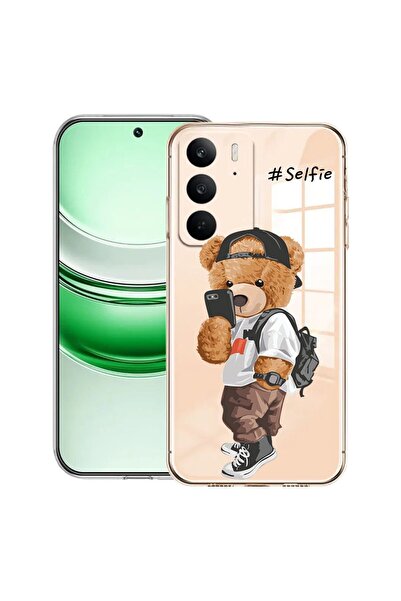 bestcase Прозрачен силиконов калъф за Realme C71, Selfie Teddy Bear, 2041144 ...