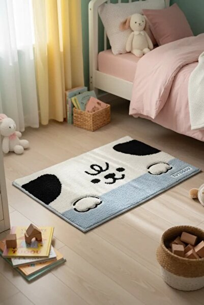 Miniso Lisanslı TUTOGOU Serisi Paspas – Mavi Renkli 60x40 cm Ev Banyo Giriş P...