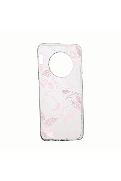bestcase Θήκη σιλικόνης, Συμβατή με Huawei Nova Y90, Ροζ λουλούδια, Ανθεκτική...