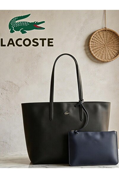 Lacoste Kids حقيبة تسوق نسائية كبيرة الحجم، حقيبة يد نسائية