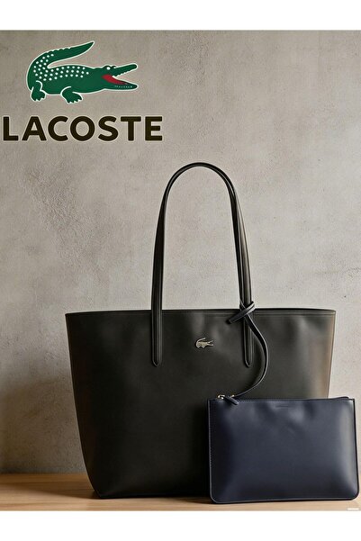 Lacoste Kids حقيبة تسوق نسائية كبيرة الحجم، حقيبة يد نسائية